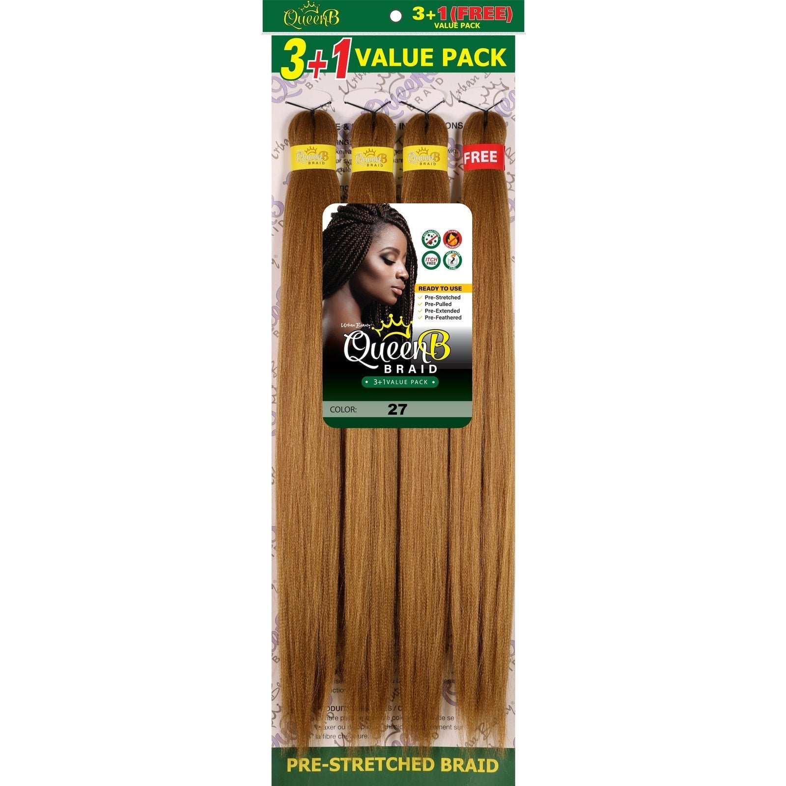 Queen B Pre-Stretched Value Pack Queen B Pre-Stretched Value Pack
