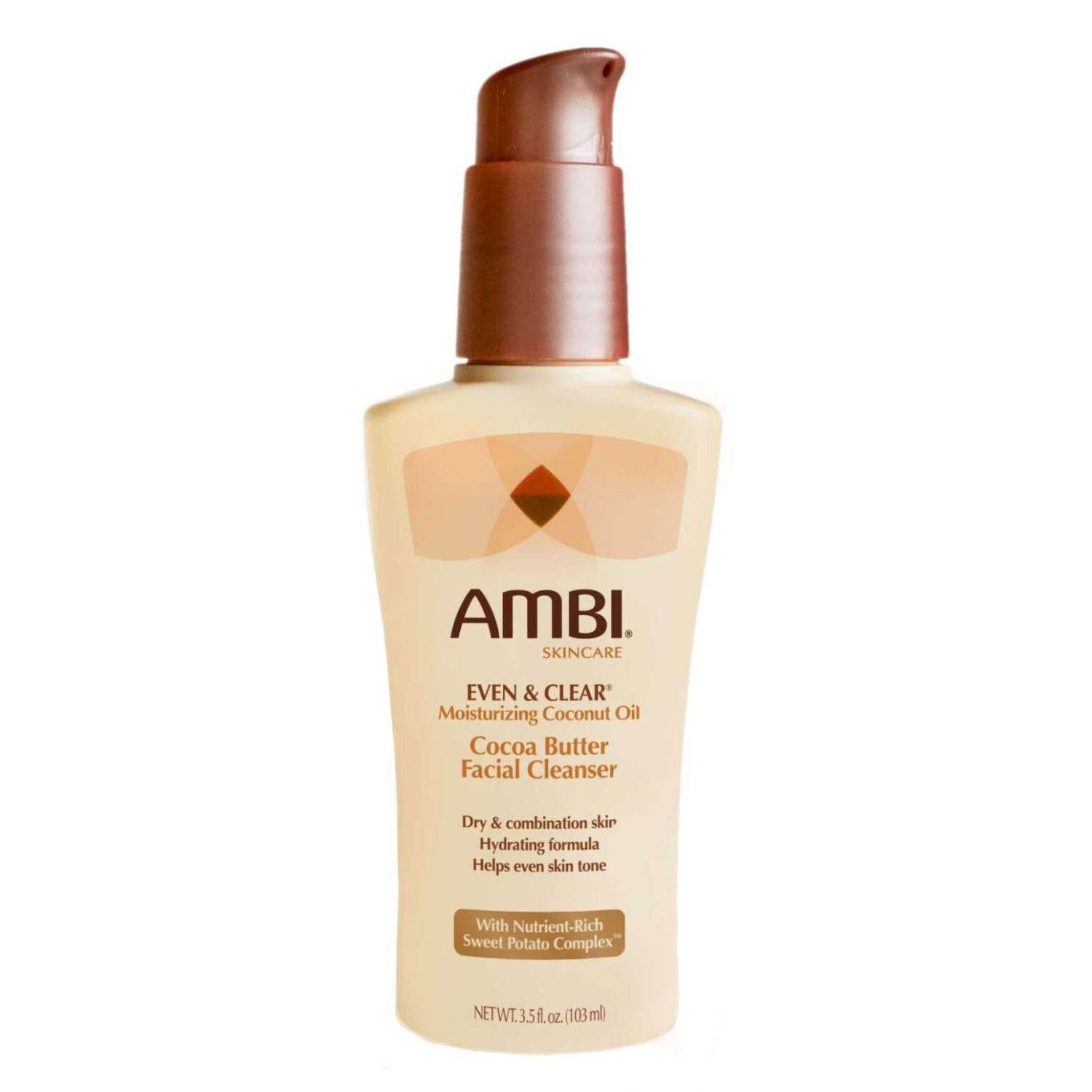 Ambi Even Clear Moisturizing Coconut Oil Cocoa Butter Facial Cleanser Ambi Even Clear Moisturizing Coconut Oil Cocoa Butter Facial Cleanser