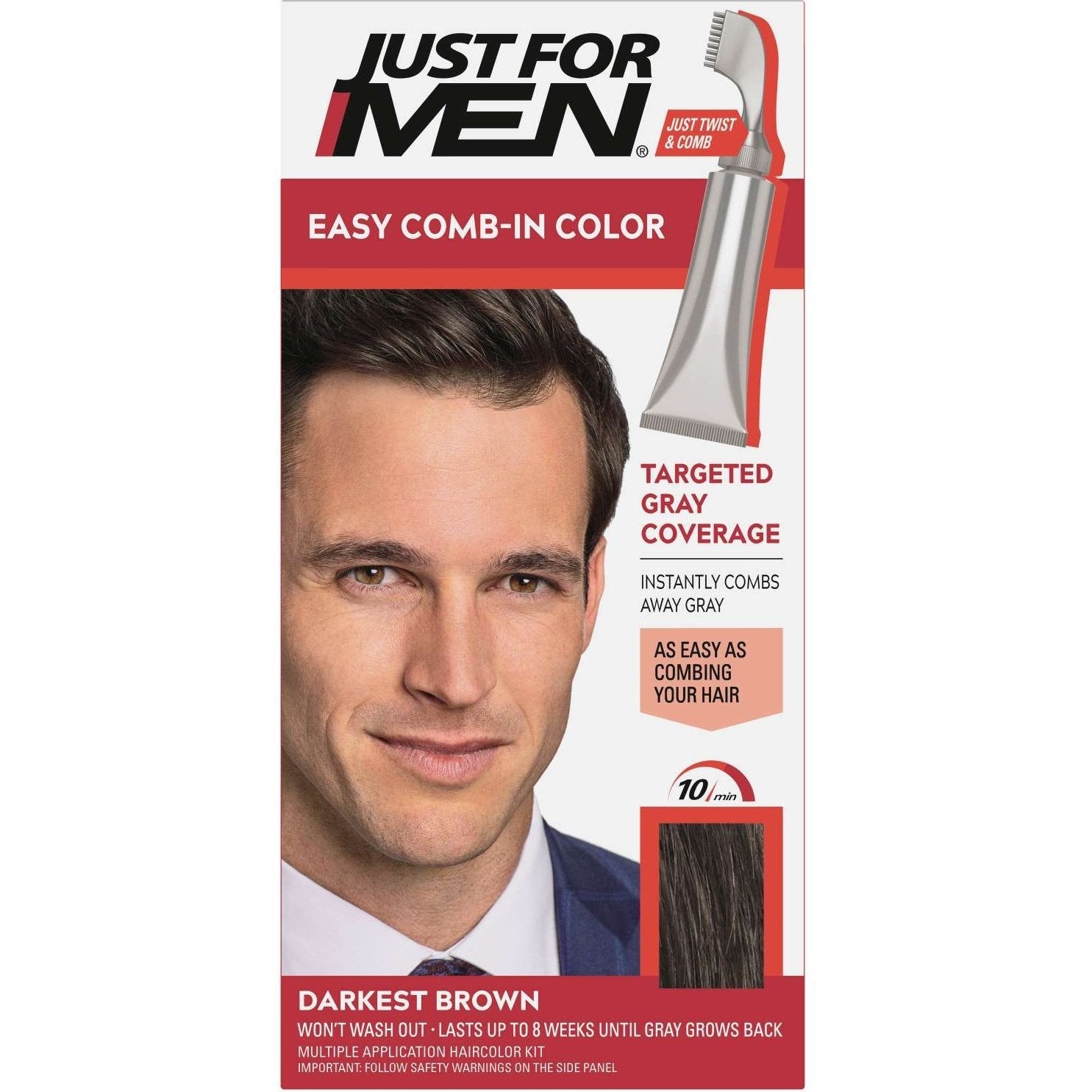 Just For Men Autostop Hair Color Dark Brown Just For Men Autostop Hair Color Dark Brown