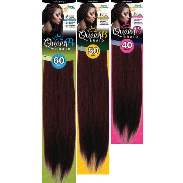 Queen B Pre-Stretched Braiding Hair - Single Pack Queen B Pre-Stretched Braiding Hair - Single Pack