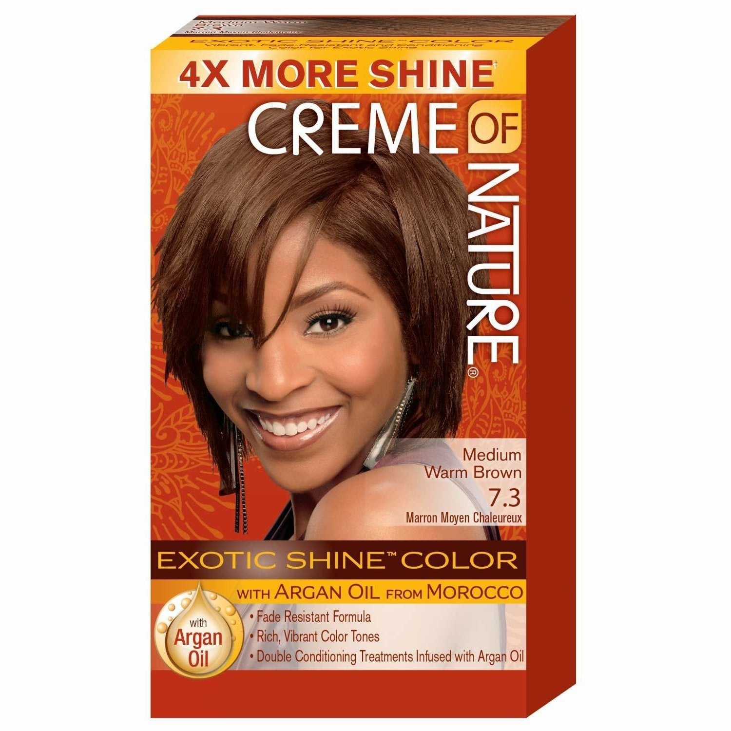 Creme Of Nature Exotic Gel Hair Color 07.3 Medium Warm Brown Creme Of Nature Exotic Gel Hair Color 07.3 Medium Warm Brown