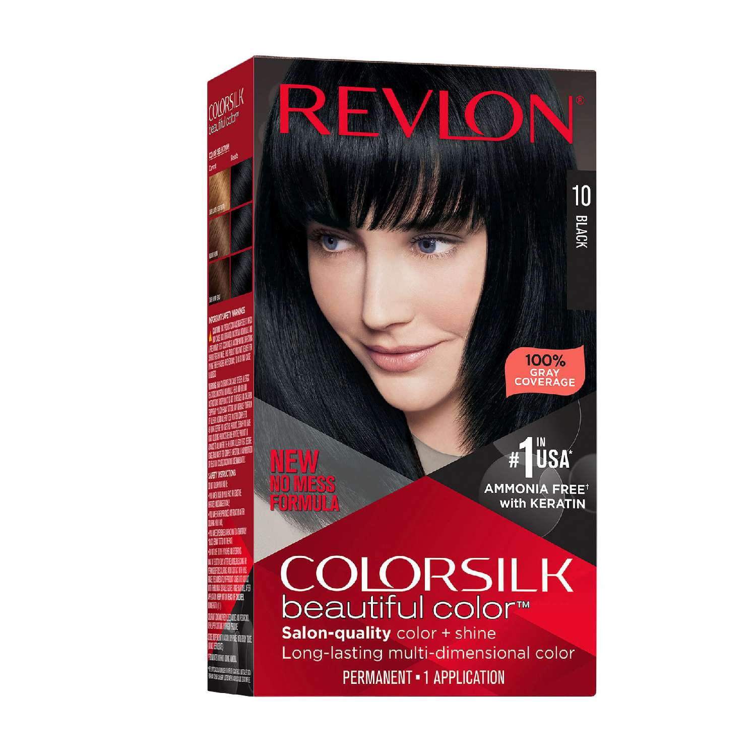 Revlon Colorsilk Hair Color 010 Black Revlon Colorsilk Hair Color 010 Black
