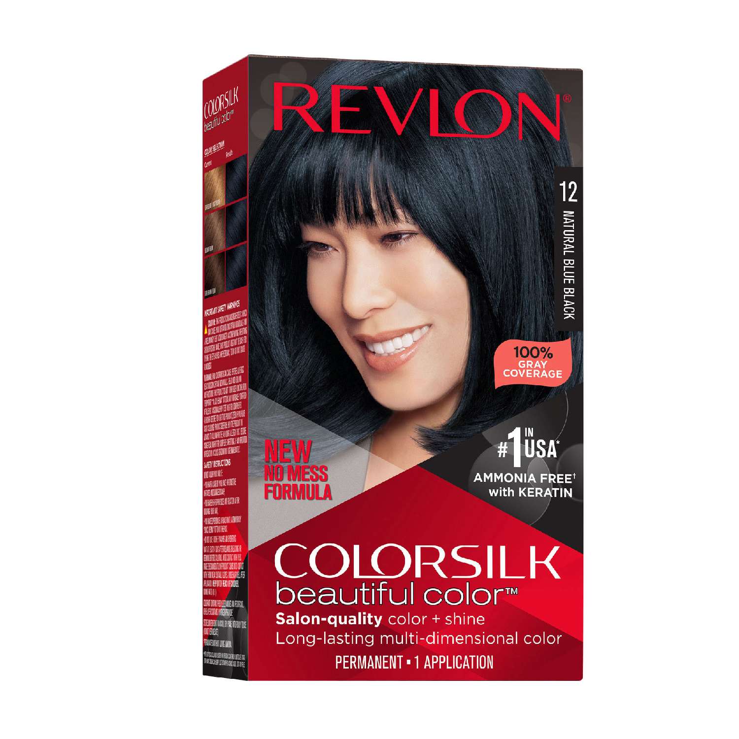 Revlon Colorsilk Hair Color 012 Natural Blue Black Revlon Colorsilk Hair Color 012 Natural Blue Black