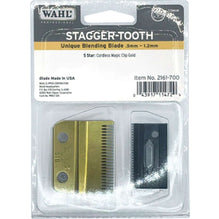Wahl Blade 5 Star Cordless Magic Clip Li Gold Stagger Tooth Unique Blending Blade