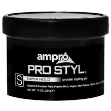 Ampro Styling Gel Protein Black-Super Hold